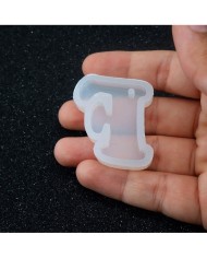 5 Adet Reçine Epoksi Harf Kalıp - F