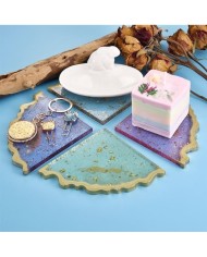 4'Lü Bardak Alti Reçine Epoksi Kalıp -Kod:225