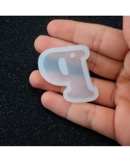 5 Adet Reçine Epoksi Harf Kalıp - P