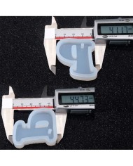 5 Adet Reçine Epoksi Harf Kalıp - P