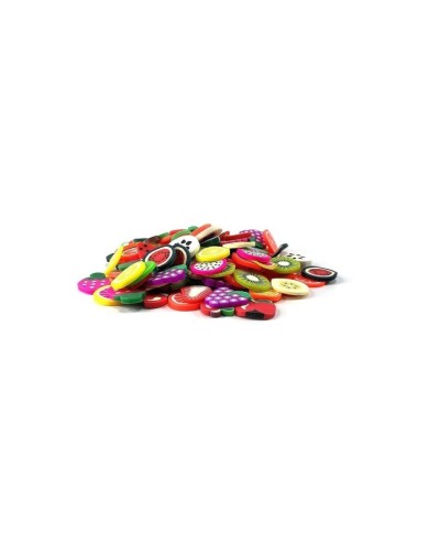 Mini Meyve Renkli Pul Paketi - 5 gram - Epoksi Süsleme Pulu - 10mm