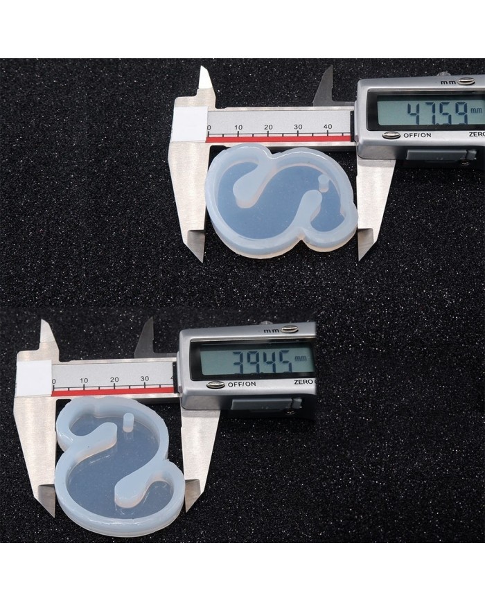 5 Adet - Reçine Epoksi Harf Kalıp - S