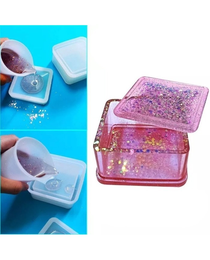 Dörtgen Kapaklı Kalıp - 8x3.8 cm -Kod:981