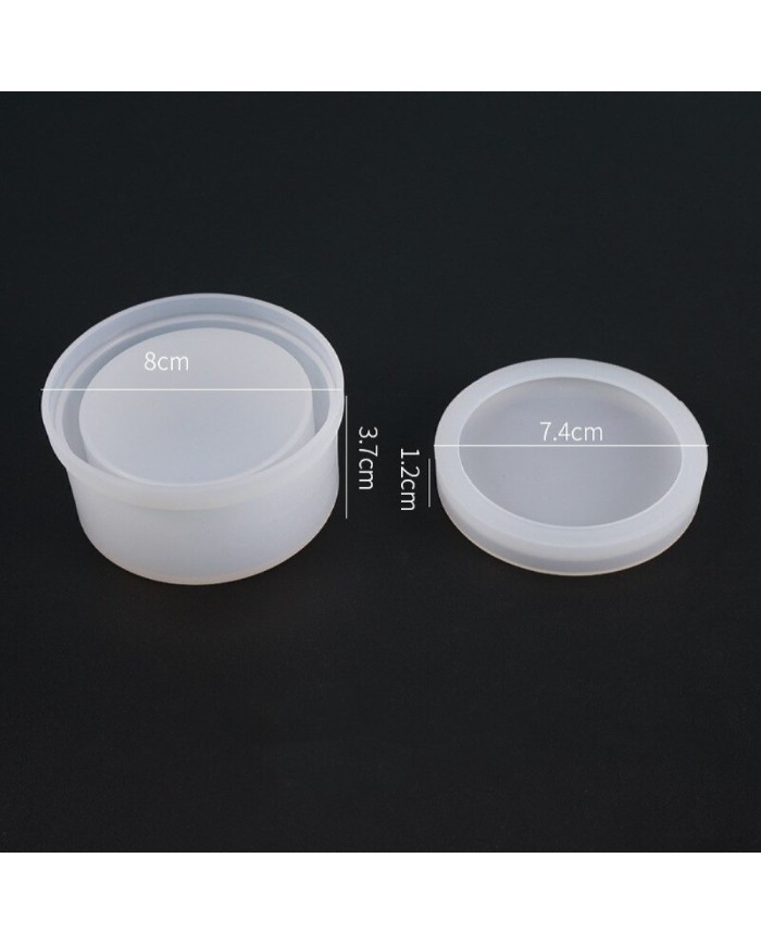 Mumluk ,Yüzüklük, Şekerlik - Kapaklı Kalıp - 8x3.7 cm -Kod:982