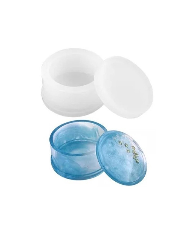 Mumluk ,Yüzüklük, Şekerlik - Kapaklı Kalıp - 8x3.7 cm -Kod:982