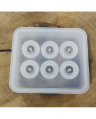 5 Adet - Yuvarlak Boncuk Tesbih Reçine Silikon Kalıbı -16 mm  249