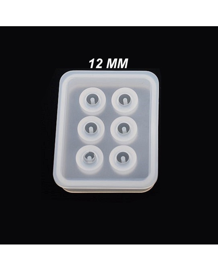 5 adet - Reçine  Epoksi silikon Boncuk Kalıbı -12mm- 161
