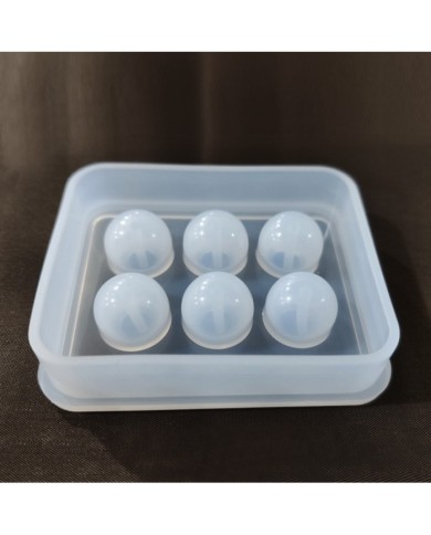 5 adet - Reçine  Epoksi silikon Boncuk Kalıbı -12mm- 161