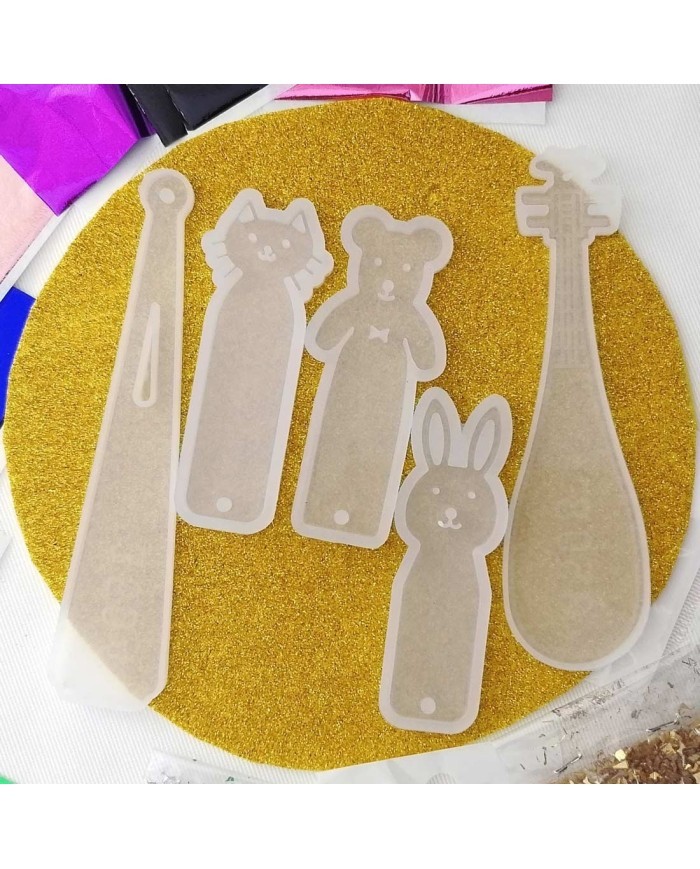 Reçine Epoksi Seti - 5 Adet Kitap Ayracı Kalıbı (375ml Reçine)- 151.152.153.351.352