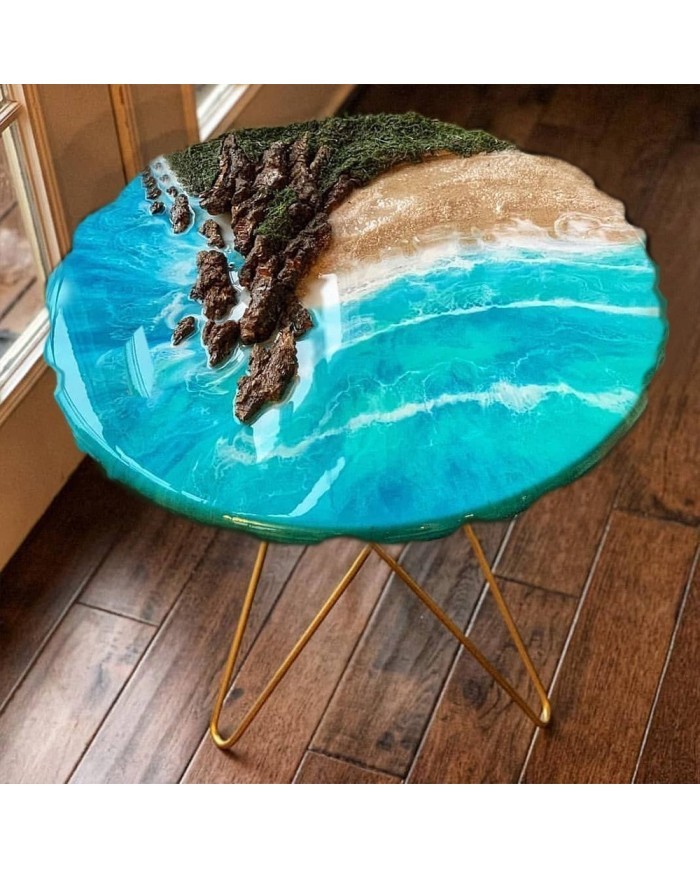 5 adet - Sehpa Epoksi Kalıp -Büyük Tepsi Kalıbı - 50 cm x 10 mm -T14