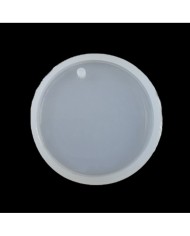 5 adet - Reçine Epoksi Anahtarlık Delikli Yuvarlak 6 cm A-1