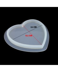 5 Adet - Kalp Reçine Epoksi Kalıp - B17
