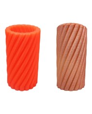 Twister Silindir Silikon Mum Kalıbı M-153