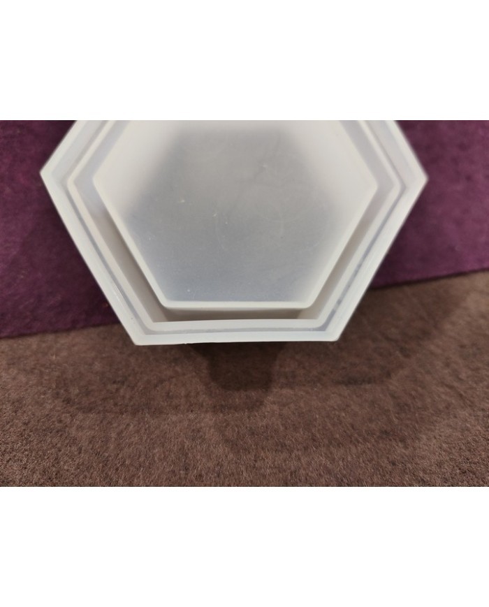 Altıgen Şekerlik Epoksi ve Beton Silikon Kalıbı - Kod:165