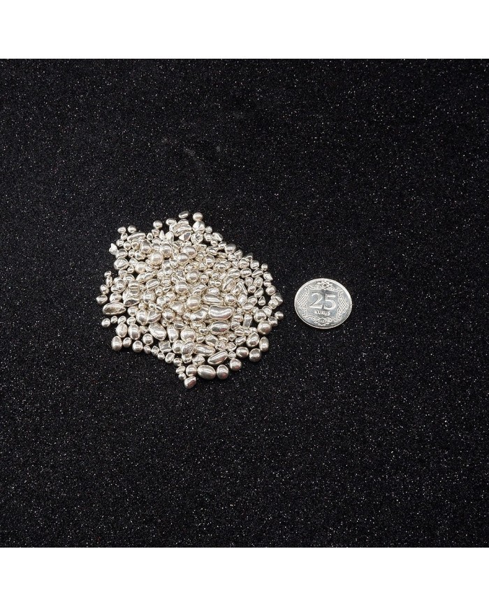 İnci Görünümlü Kaplama Taş - Gümüş - 25gr