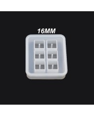 Reçine Epoksi Kalıp 16mm  Kare Boncuk -Kod:100