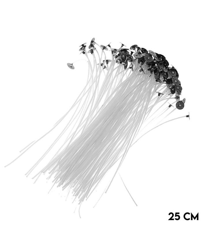 Mum Fitili Hazır Kopçalı 25 cm - 50 Adet