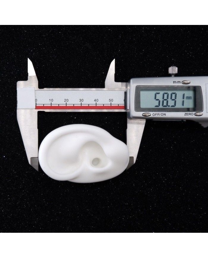 Silikon Kulak  Sol 25 Adet Beyaz  - Takı ve Bijuteri Küpe  Mankeni