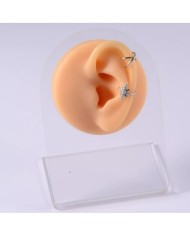 Silikon Kulak Ten Renk  Sol 1 Adet - Takı ve Bijuteri Küpe Mankeni