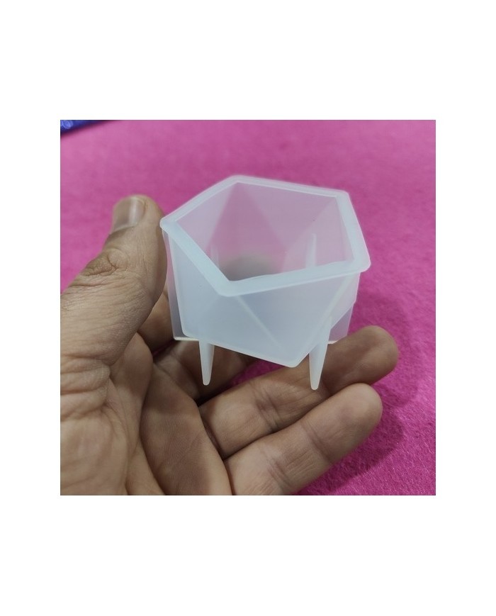 Reçine Epoksi ve Mum Kalıbı - Beşgen -Kod:136