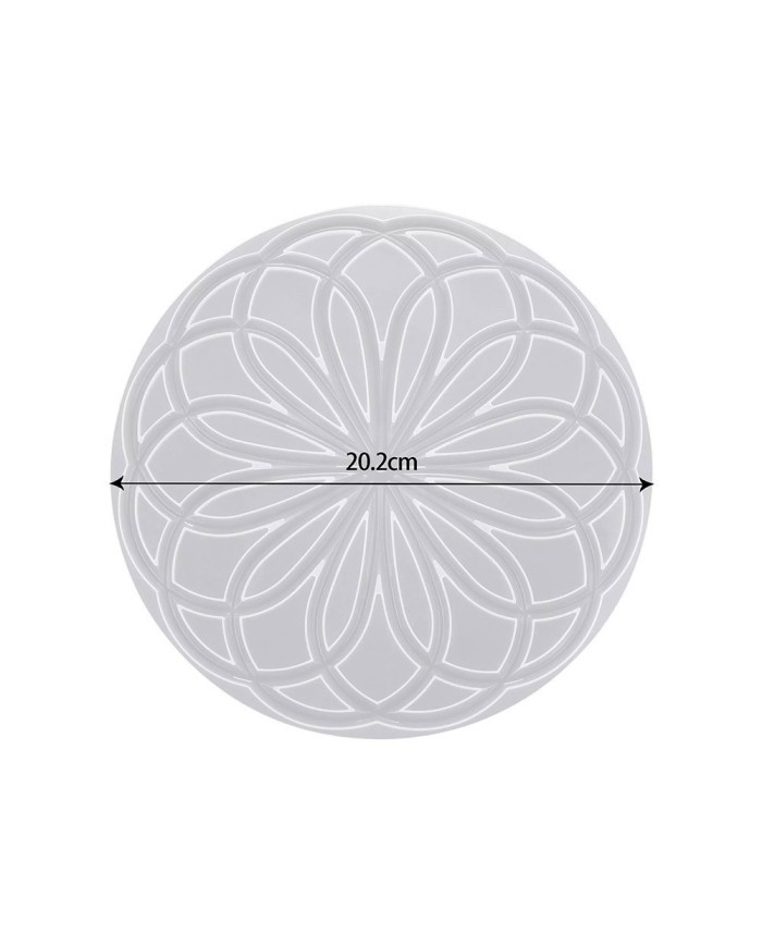 Bardak Altı Reçine Epoksi Kalıp - Nihale - İç İçe Halkalar - 1004