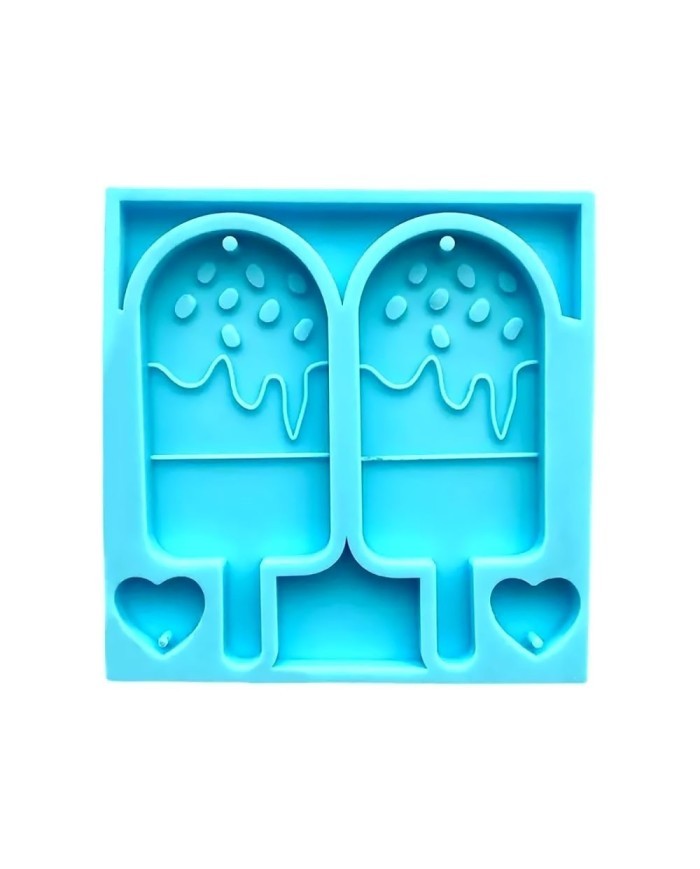 Reçine Epoksi Kalıp - Kolye Küpe Ucu Dondurma -Kod:994