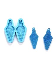 Reçine Epoksi Kalıp - Kolye Küpe Ucu Elmas -Kod:991