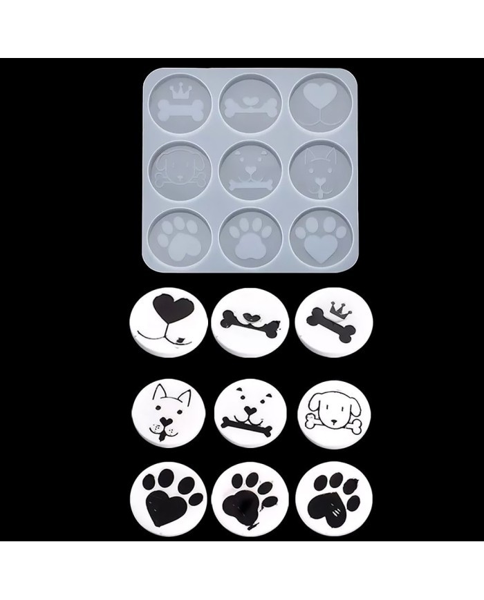 Reçine Epoksi Kalıp - Köpek Magnet - 1000 - 15x15 cm