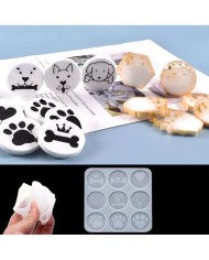 Reçine Epoksi Kalıp - Köpek Magnet - 1000 - 15x15 cm