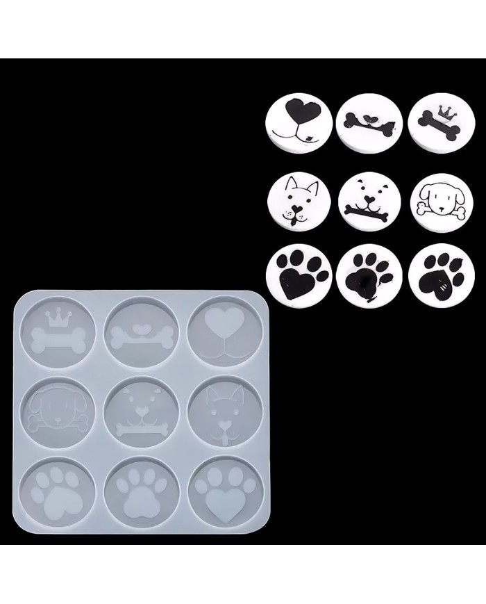 Reçine Epoksi Kalıp - Köpek Magnet - 1000 - 15x15 cm