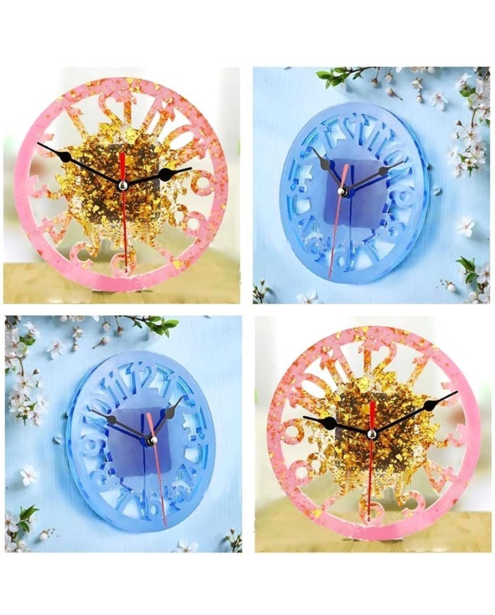 Reçine Epoksi Kalıp - Saat Kalıbı - 15x15 cm -Kod:1002