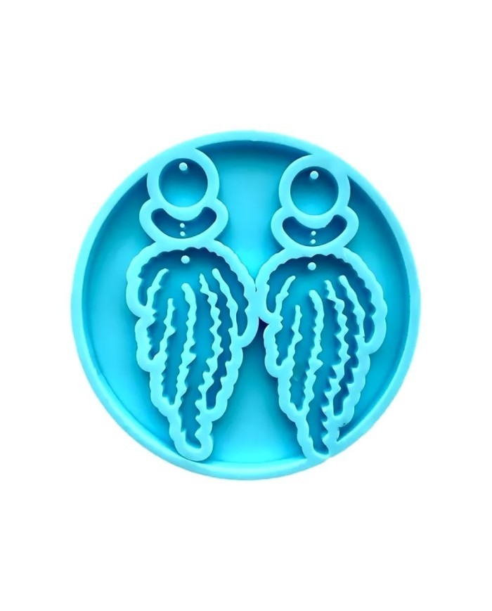 Reçine Epoksi Kalıp - Kolye Küpe Ucu - 8x3 cm -Kod:995