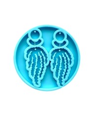 Reçine Epoksi Kalıp - Kolye Küpe Ucu - 8x3 cm -Kod:995