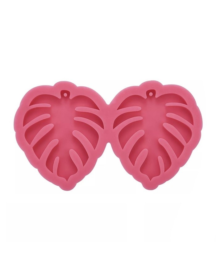 Reçine Epoksi Kalıp - Kolye Küpe Ucu Yaprak Deseni -Kod:997