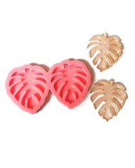 Reçine Epoksi Kalıp - Kolye Küpe Ucu Yaprak Deseni -Kod:997