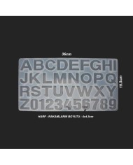 5 Adet Harf Reçine Epoksi Kalıbı -Kod:220