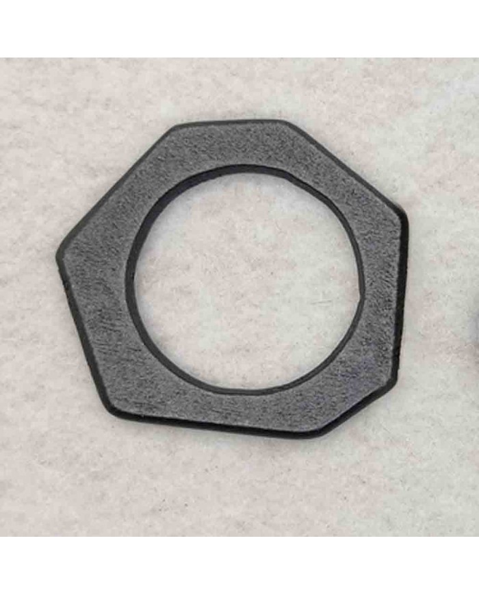 2 Adet - Ahşap Kolye Ucu - Siyah