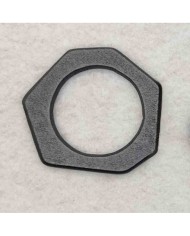 2 Adet - Ahşap Kolye Ucu - Siyah