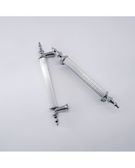 Tepsi Epoksi Kalıp Kulpu Gümüş - Metal Tırtıklı