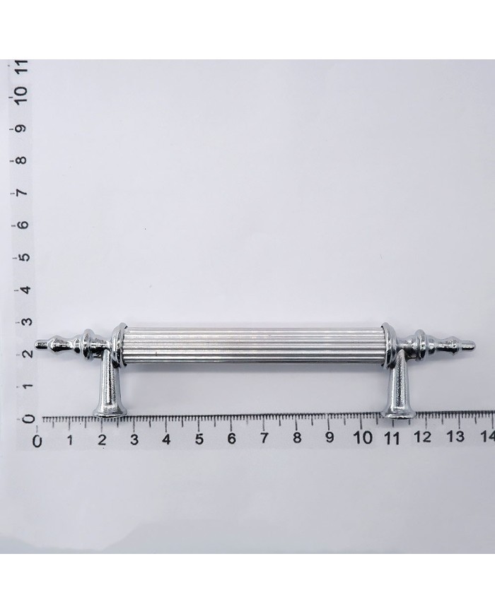 Tepsi Epoksi Kalıp Kulpu Gümüş - Metal Tırtıklı