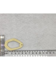 Ahşap Kolye Ucu - Geometrik Damla