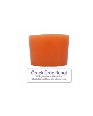 Turuncu Mum Boyası 100 GR- Granül Mum Boyası
