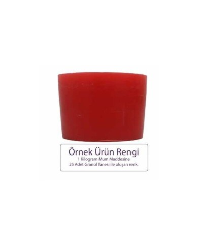 Kırmızı Mum Boyası 100 GR - Granül Mum Boyası