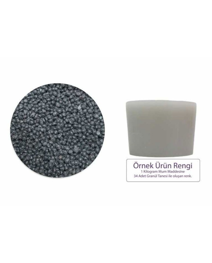 Gri Mum Boyası 100 GR - Granül Mum Boyası