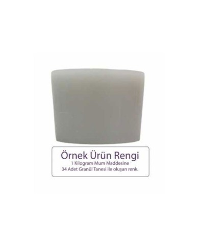 Gri Mum Boyası 100 GR - Granül Mum Boyası