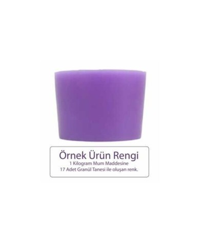 Mor Mum Boyası 5 GR - Granül Mum Boyası