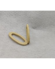 Ahşap Kolye Ucu - Elips Model