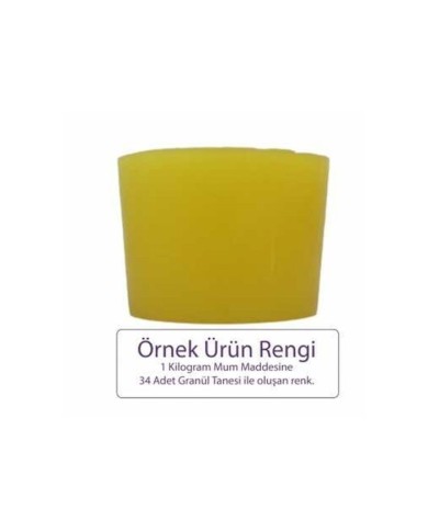 Sarı Mum Boyası 100 GR - Granül Mum Boyası