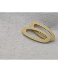 Ahşap Kolye Ucu - Elips Model