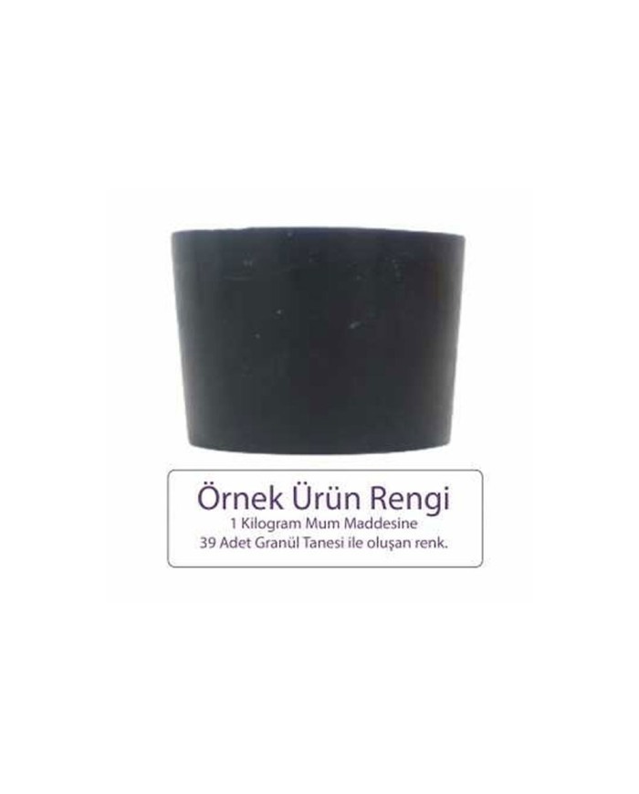 Siyah Mum Boyası 5 GR - Granül Mum Boyası